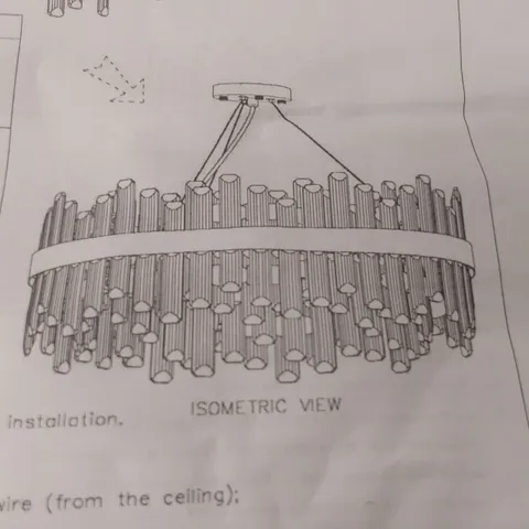 BOXED CRYSTAL CHANDELIER