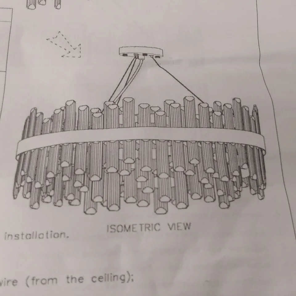 BOXED CRYSTAL CHANDELIER