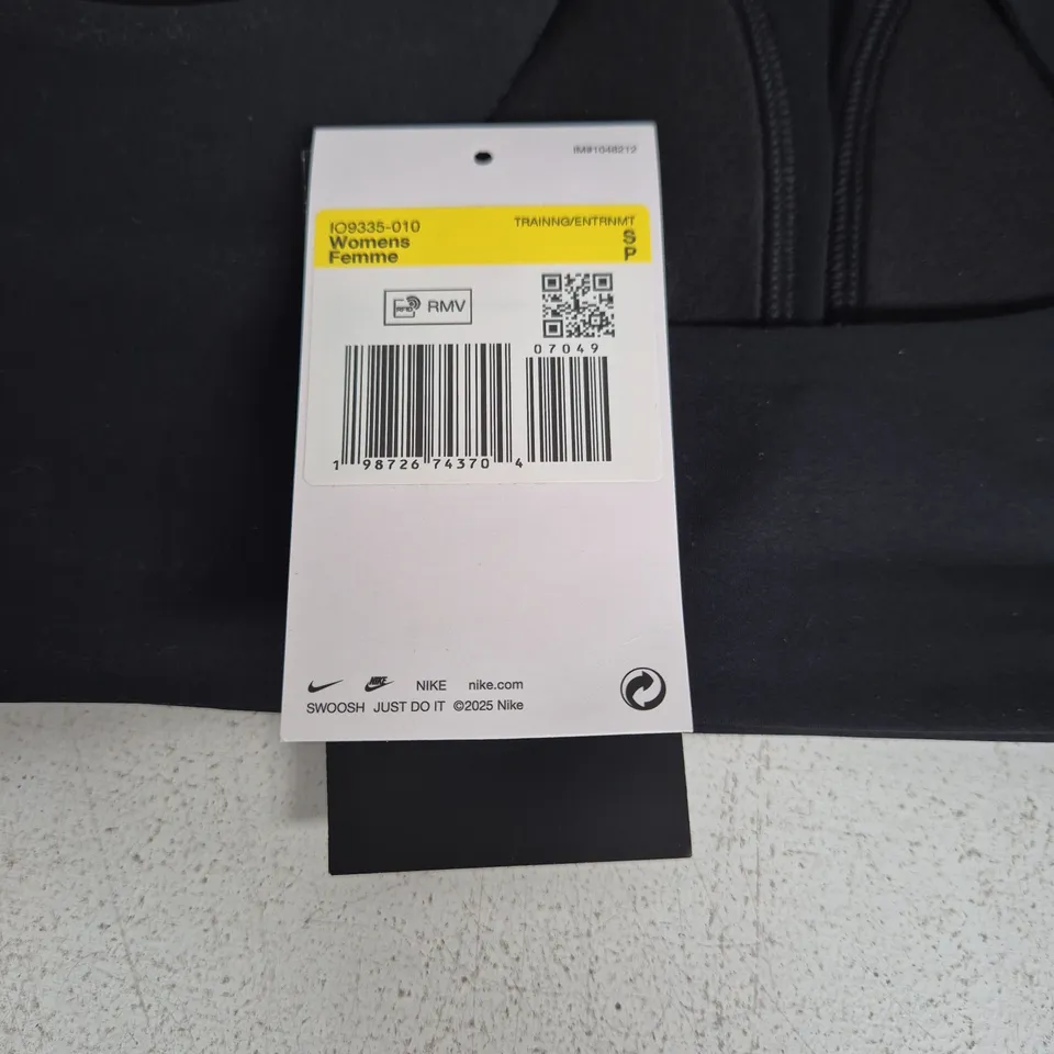 Nike Women's Training Sports Bra Top – Black (Cross-Back) – with Tag