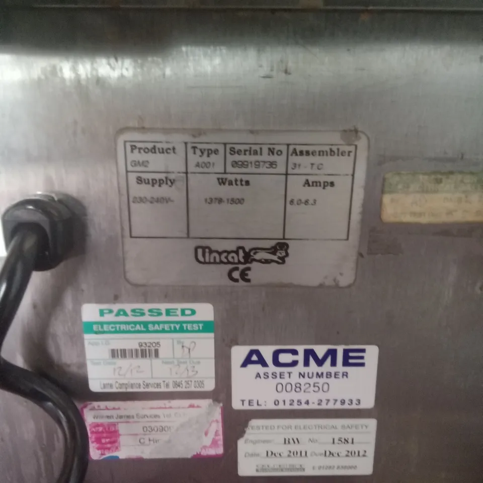 LINCAT COMMERCIAL GM2 HOT CUPBOARD 