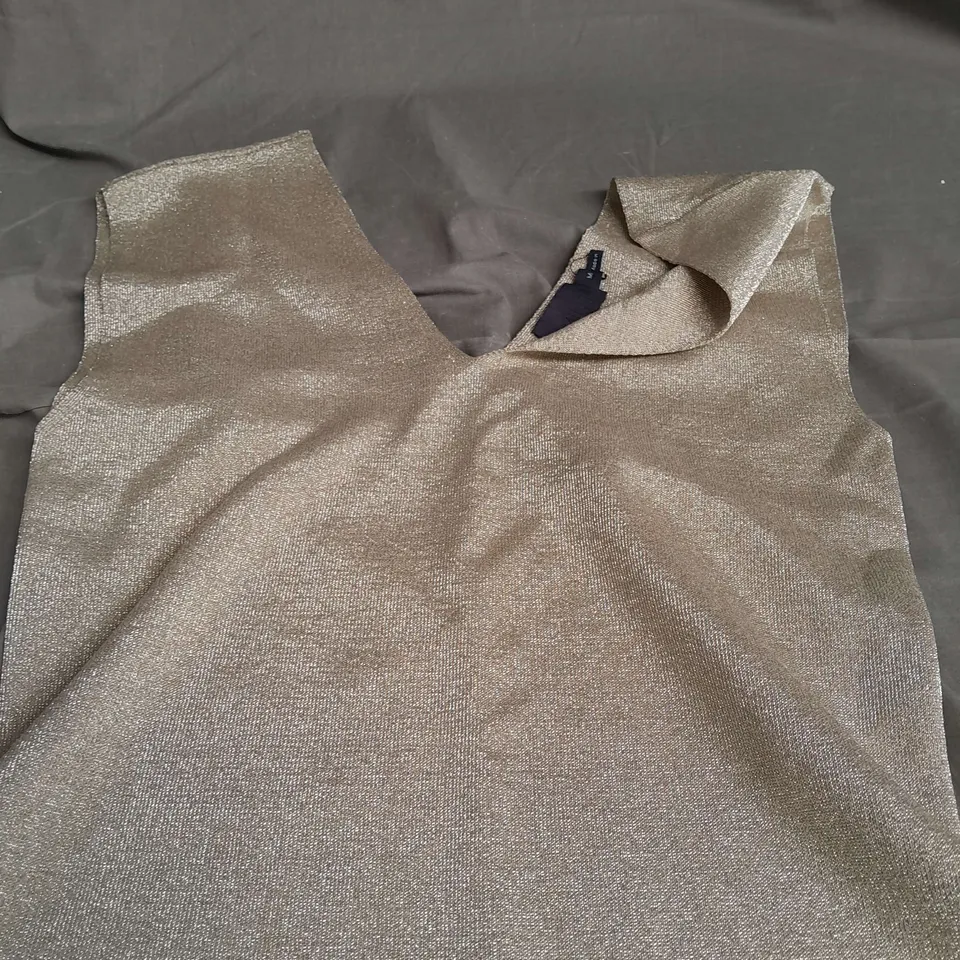 MINT GOLDEN GLITTER TOP - MEDIUM