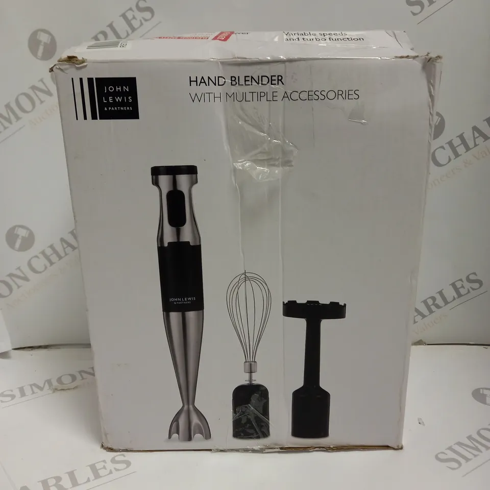 BOXED JOHN LEWIS HAND BLENDER 