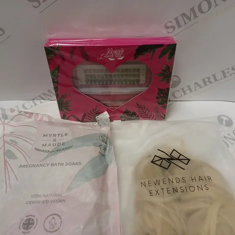 BOX OF APPROXIMATELY 20 ASSORTED COSMETIC ITEMS TO INCLUDE MEGGI, MYRTLE & MAUDE, NEWENDS, ETC
