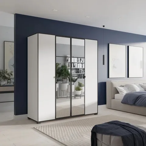 BOXED MAKENLY 2 DOOR WARDROBE (3 BOXES)
