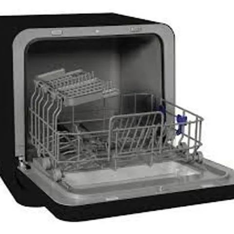 BOXED RUSSELL HOBBS RH2TTDW101B TABLE TOP DISHWASHER - BLACK (1 BOX)
