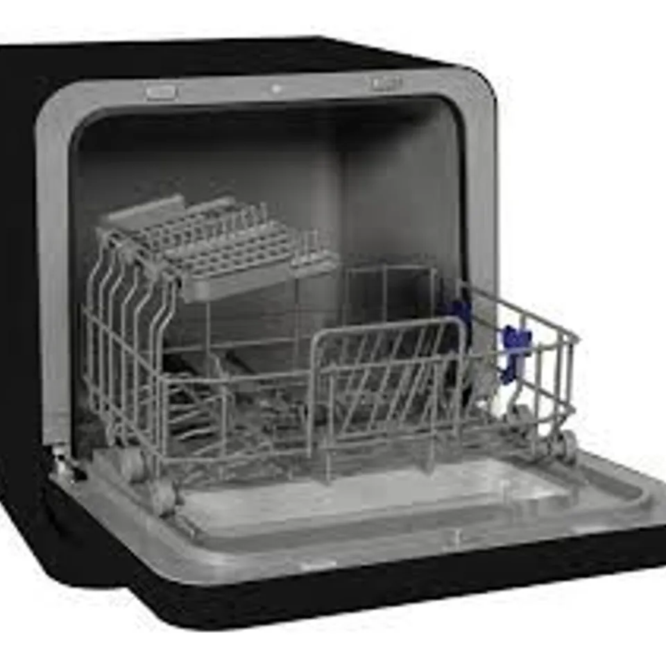 BOXED RUSSELL HOBBS RH2TTDW101B TABLE TOP DISHWASHER - BLACK (1 BOX)
