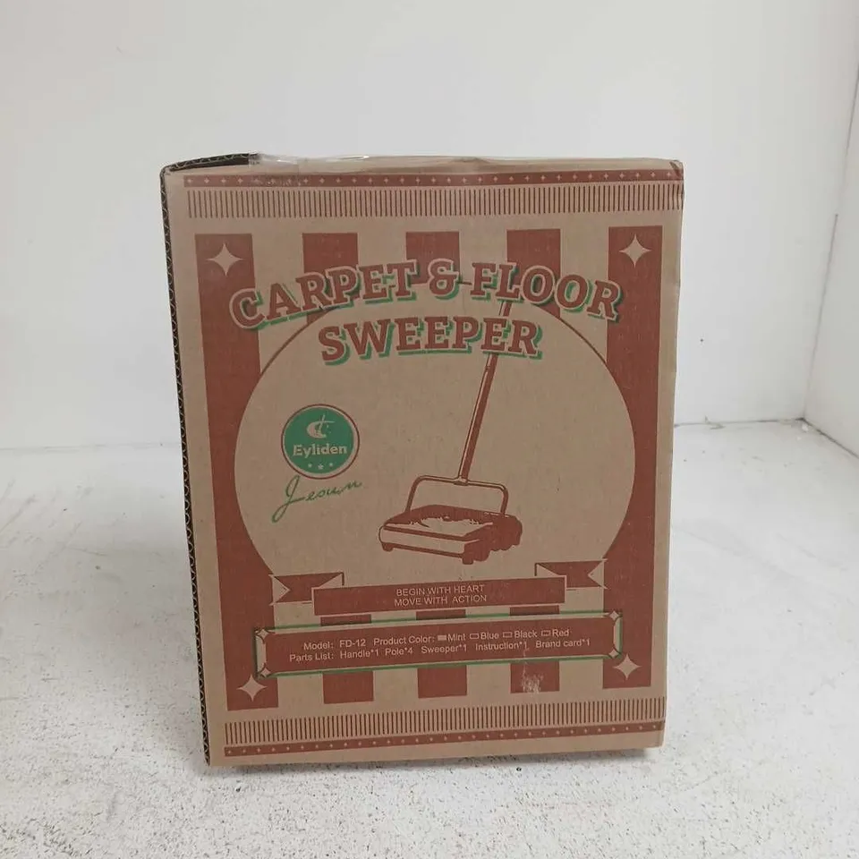 EYLIDEN CARPET AND FLOOR SWEEPER BOXED