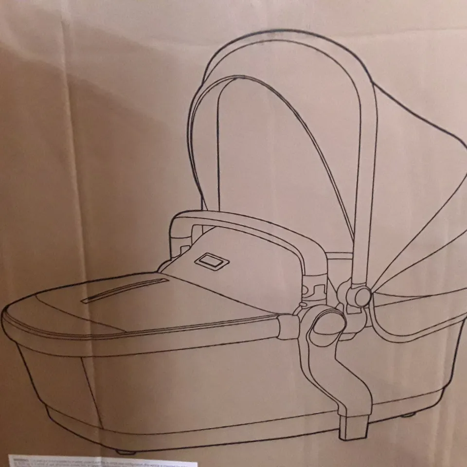 BOXED SILVER CROSS WAVE STROLLER SEAT CARRYCOT/BASSINET - ONYX