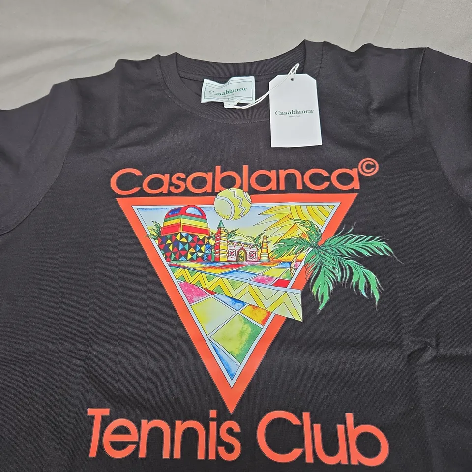 CASABLANCA TENNIS CLUB TEE SIZE M