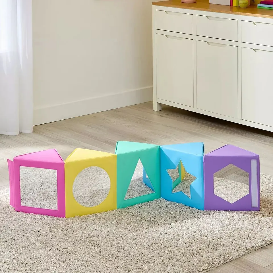 BOXED SOFT STEPS SOFT PLAY MIRROR PENTAGON