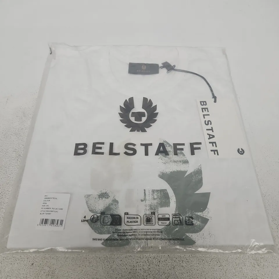 BELSTAFF BLUR T-SHIRT – WHITE – 2XL