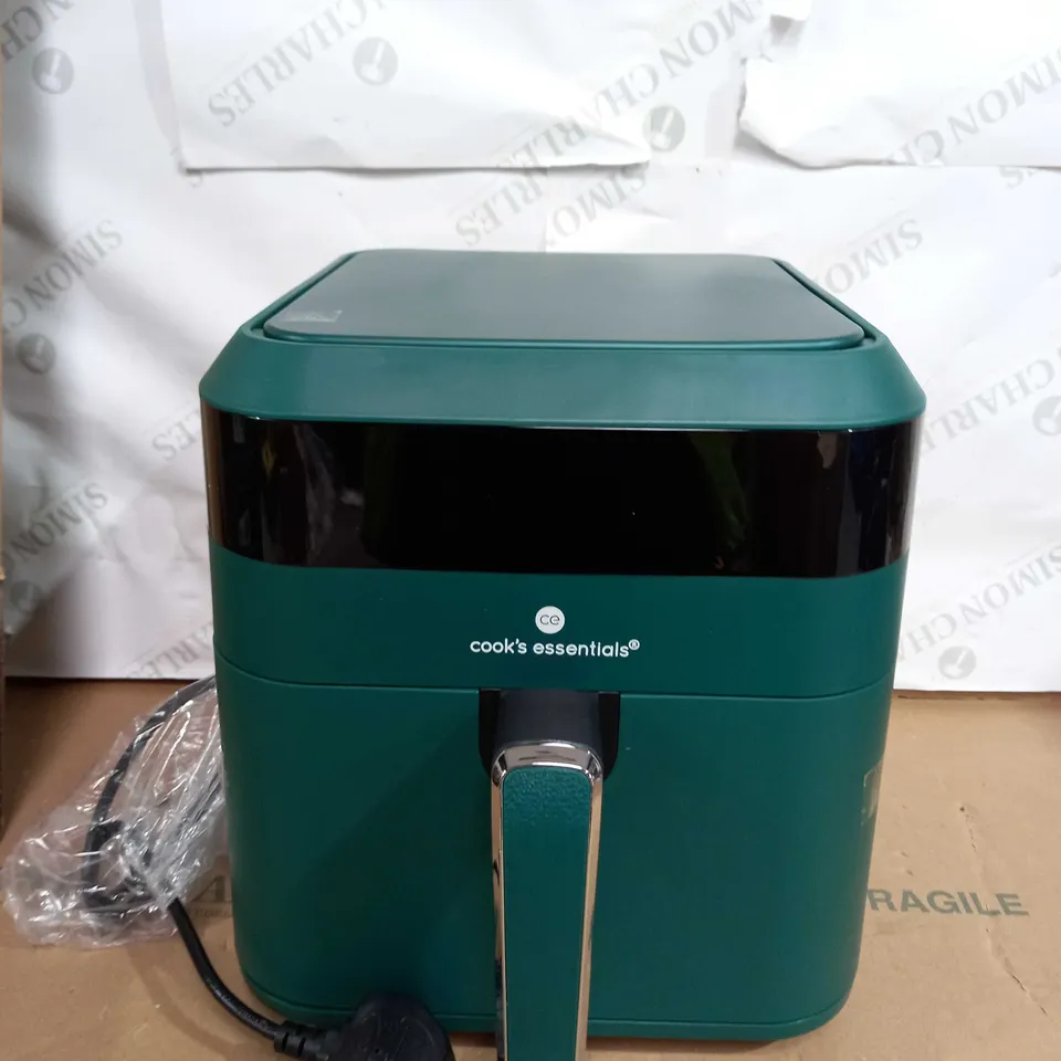 COOKS ESSENTIALS AIR FRYER WITH COOKING TRAY AND GRILL RACK COLOUR: EMERALD