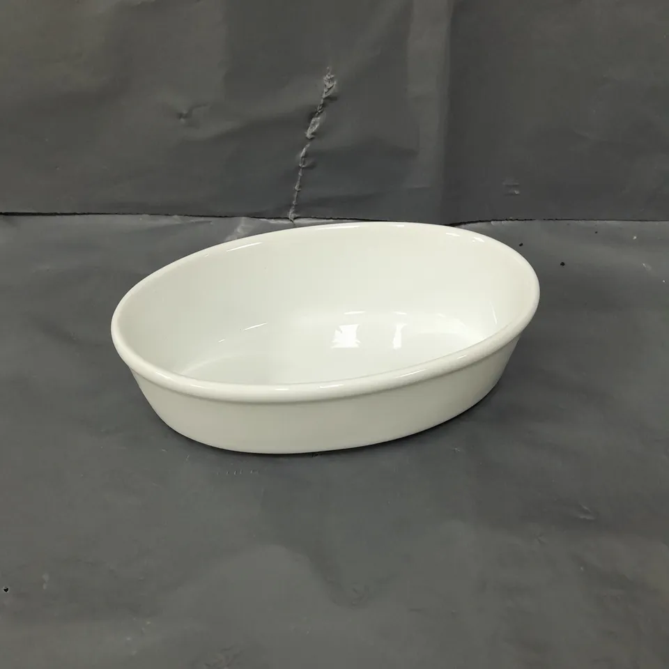 MIKASA CHALK OVAL PIE DISH – 17 CM