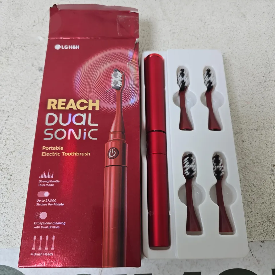 BOXED LG H&H REACH DUAL SONIC ELECTRIC TOOTHBRUSH