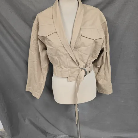 LOS ANGELES ATELIER & OTHER STORIES JACKET IN BEIGE SIZE 8