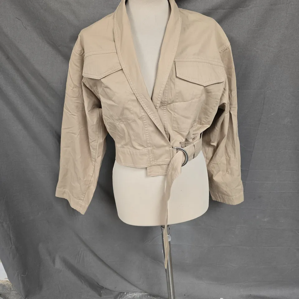 LOS ANGELES ATELIER & OTHER STORIES JACKET IN BEIGE SIZE 8