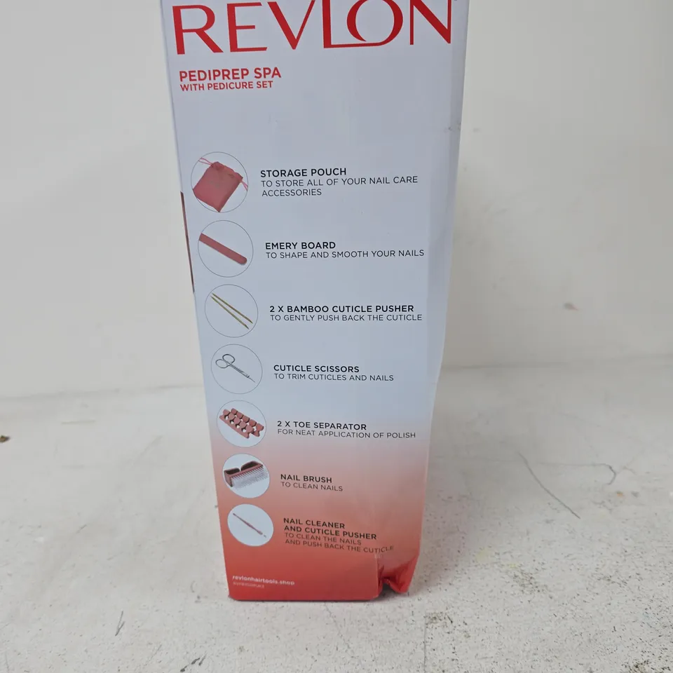 REVLON PEDIPREP SPA WITH PEDICURE SET