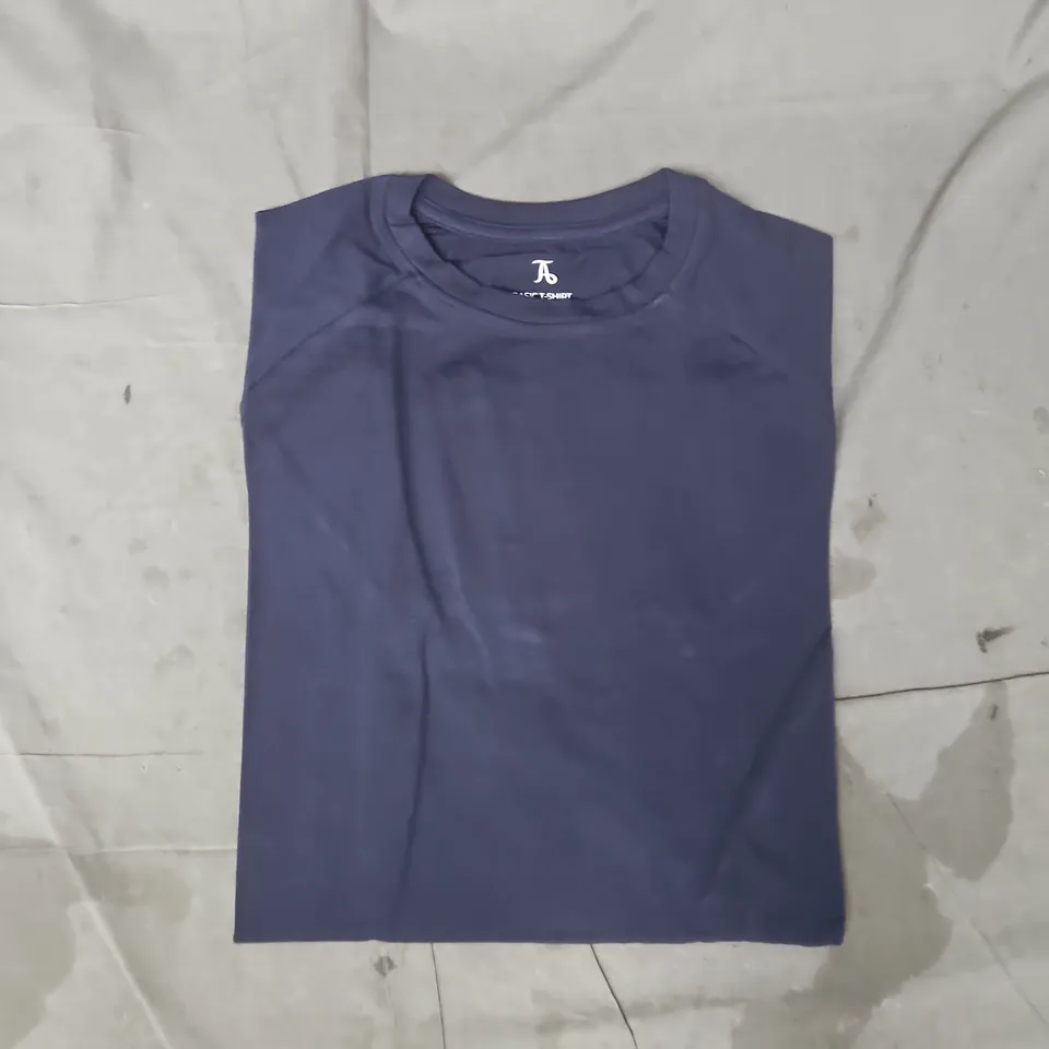 TAILORED ATHLETE MUSCLE-FIT BASIC T-SHIRT IN NAVY SIZE MEDIUM