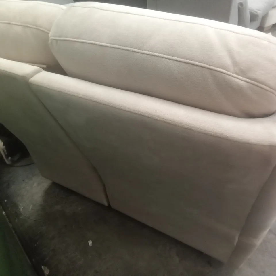 DESIGNER G PLAN MADE KINGSBURY 3 SEATER ELECTRIC RECLINER DBL SOFA - STINGRAY LINEN FABRIC 