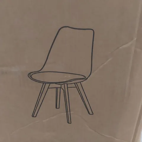BOXED SET OF 4 EVA DINING CHAIRS IN PINK