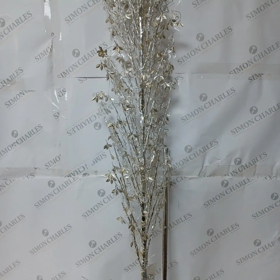 BOXED ALISON CORK PRE LIT JEWELED TREE IN SILVER