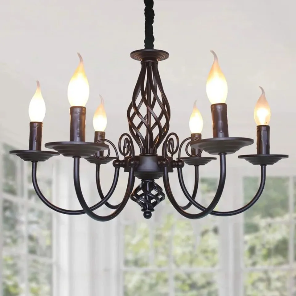 BOXED PELCHAT 6-LIGHT CANDLE STYLE CHANDELIER 