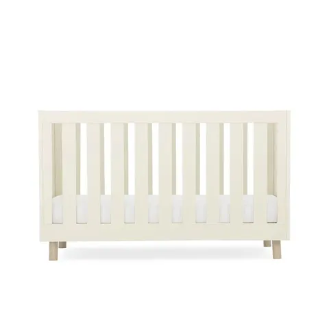 BOXED CUDDLE CO. HARPER COT BED - CREAM/ASH (2 BOXES)