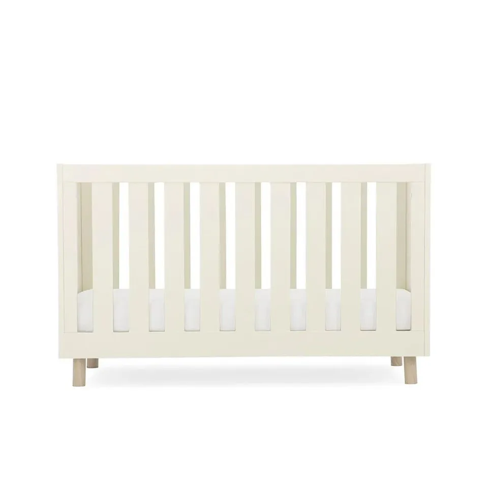 BOXED CUDDLE CO. HARPER COT BED - CREAM/ASH (2 BOXES)