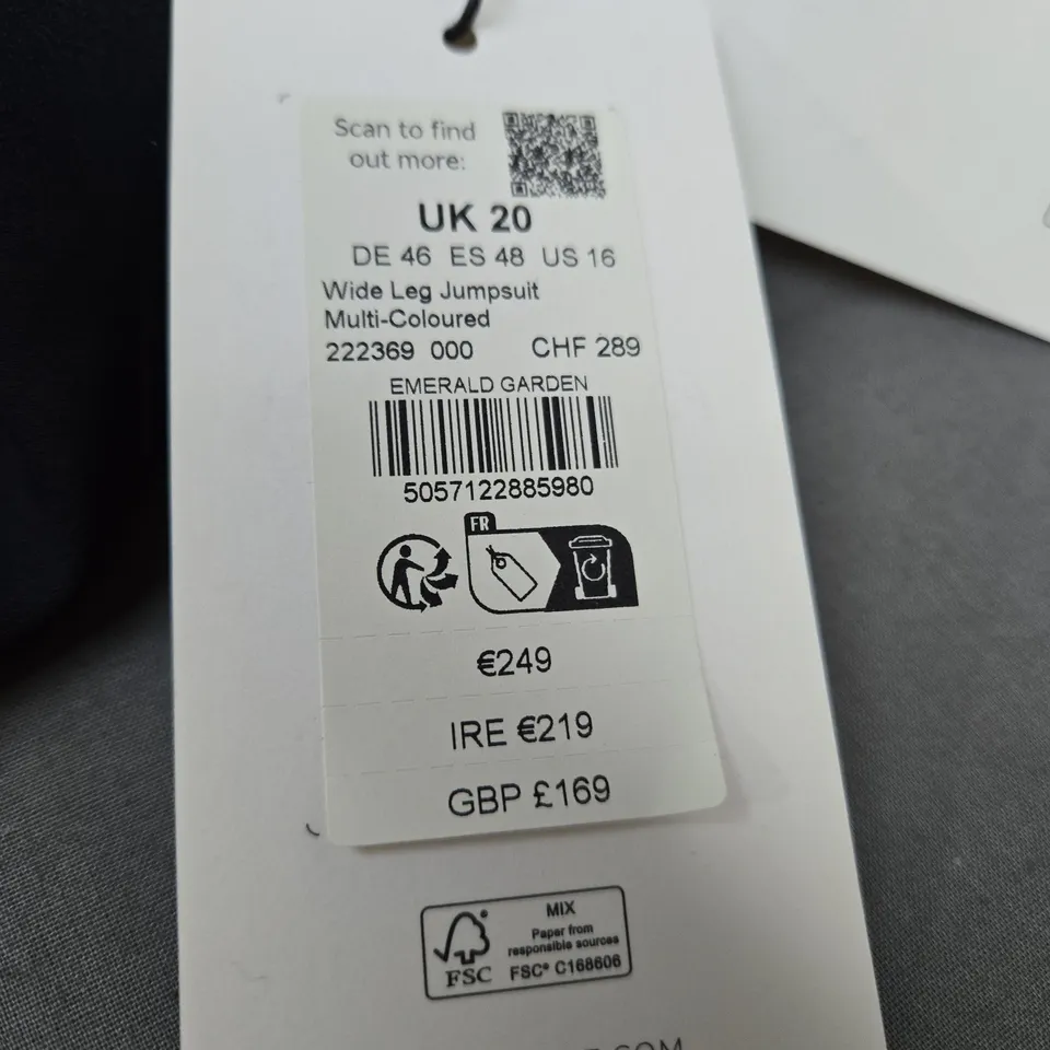 PHASE EIGHT WIDE LEG JUMPSUIT SIZE 20