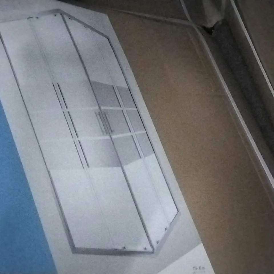 BOXED BELOYA 80 X 120CM CORNER ACCESS MIRROR EFFECT PANEL 