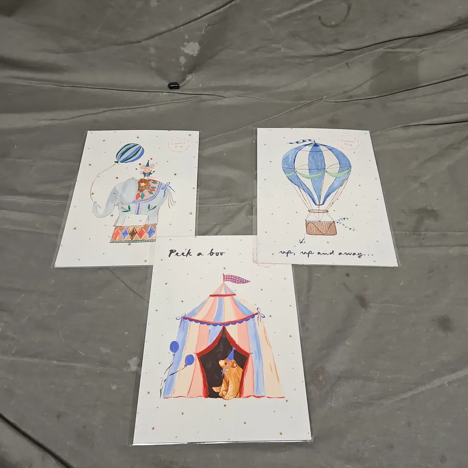 CANDICE GRAY X3 ASSORTED WATERCOLOUR ART PRINTS
