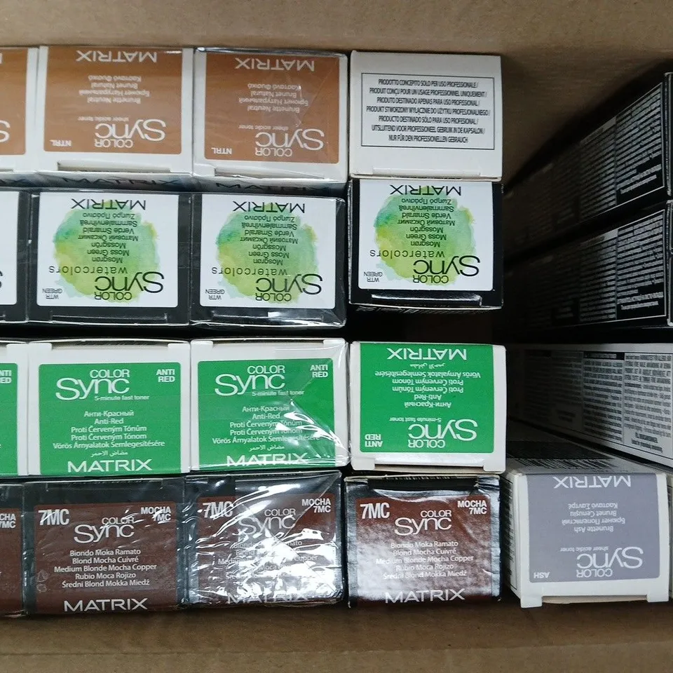 BOX OF APPROXIMATELY 20 ASSORTED MATRIX SO COLOUR SYNC PRODUCTS
