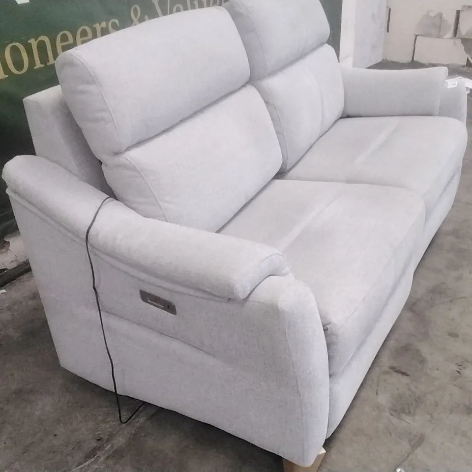 QUALITY G-PLAN BRITISH MADE HARDWOOD FRAMED HURST MASCA ICE FABRIC LARGE SOFA