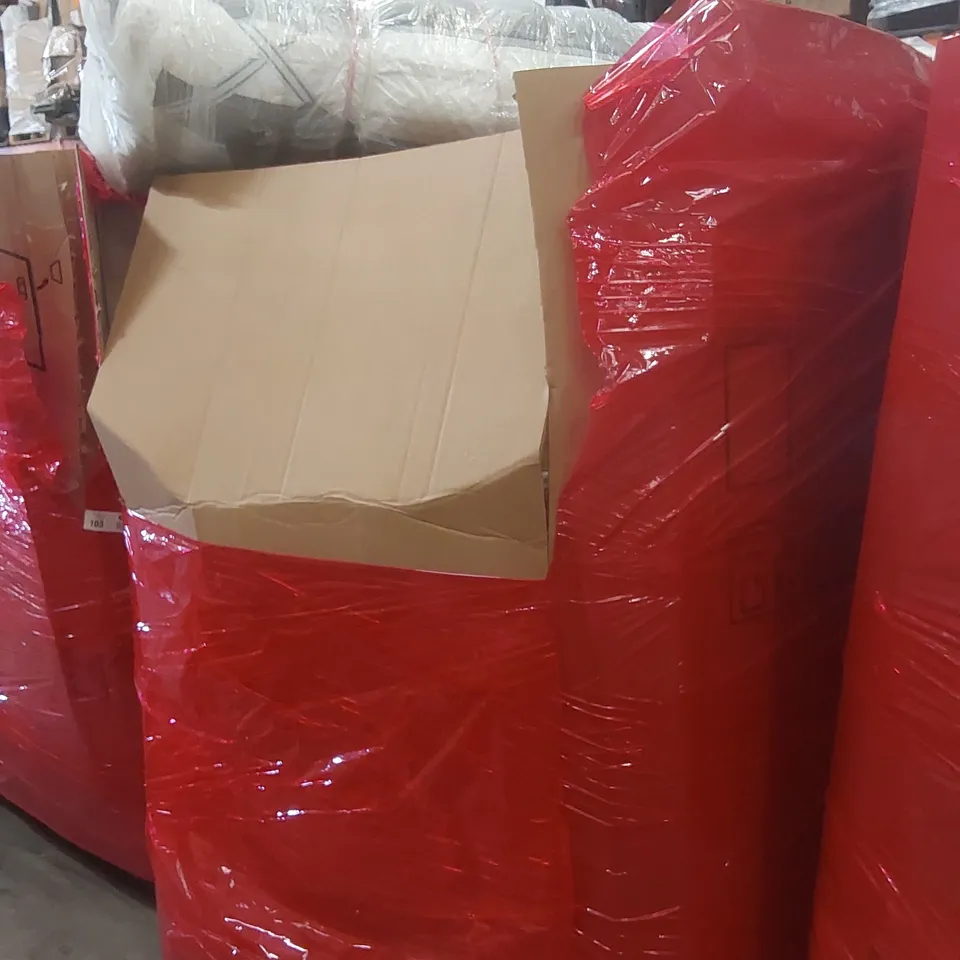 PALLET CONTAINING A VERY LARGE QUANTITY OF ASSORTED ITEMS INCLUDING: PROFESSIONAL TILE CUTTER, MATTRESS, MONITOR SCREEN PROTECTOR ECT