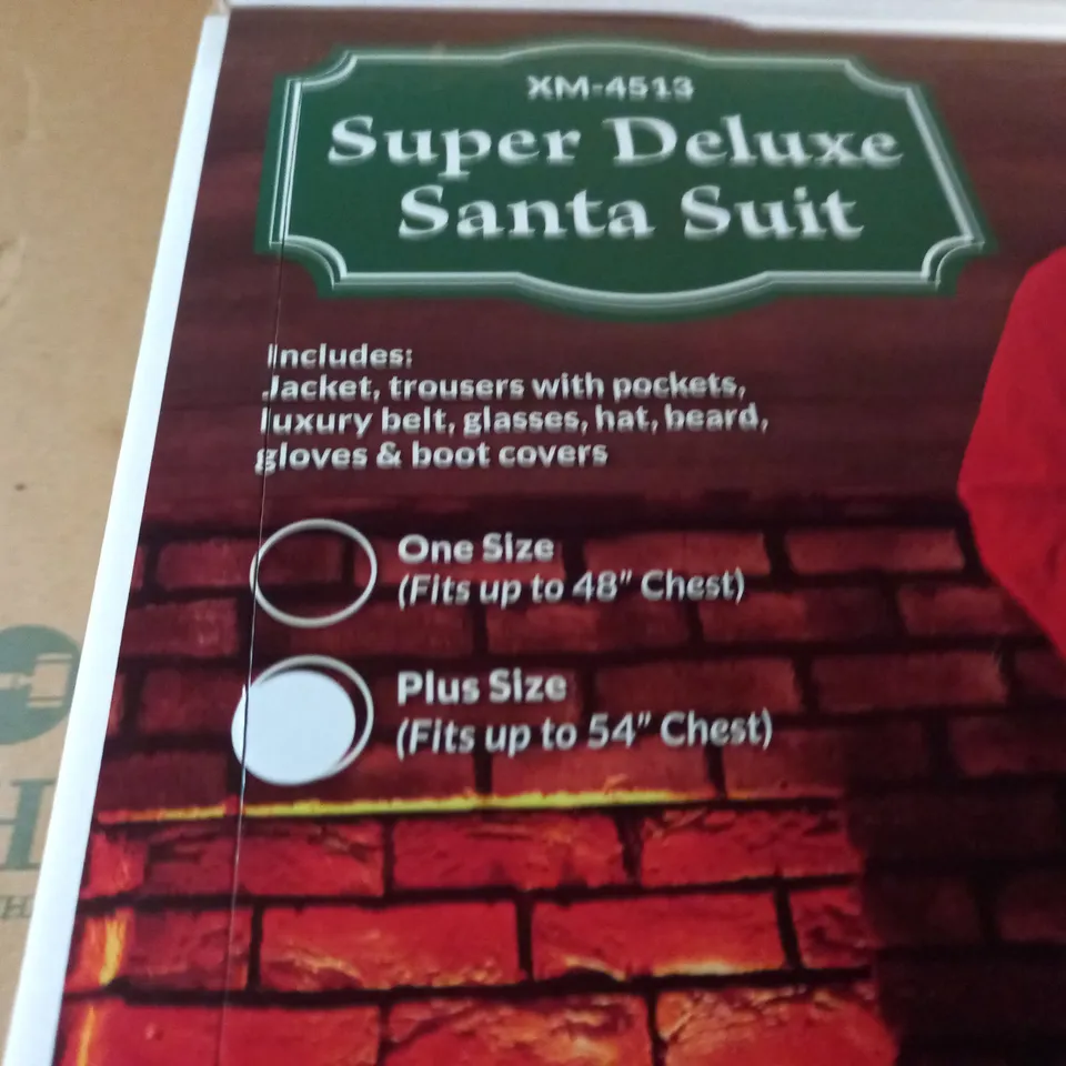 BOXED SUPER DELUXE SANTA SUIT
