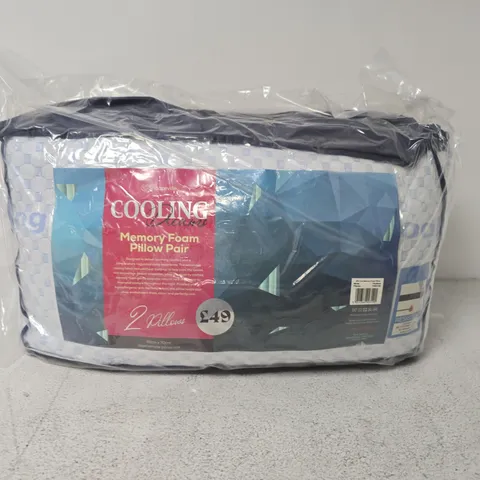 COOLING MEMORY FOAM PILLOWS β 2 PACK (PAIR)