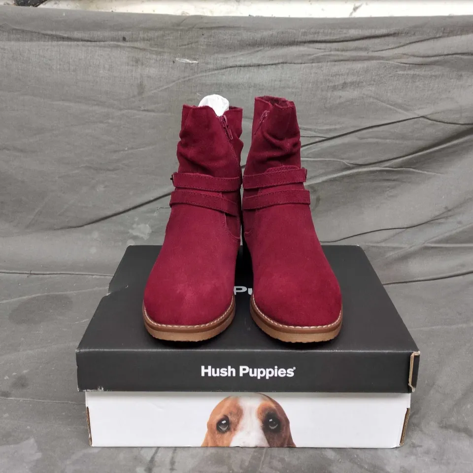 HUSH PUPPIES MANDY BOOT – RED, WOMEN'S UK 6 (US 8, EU 39)