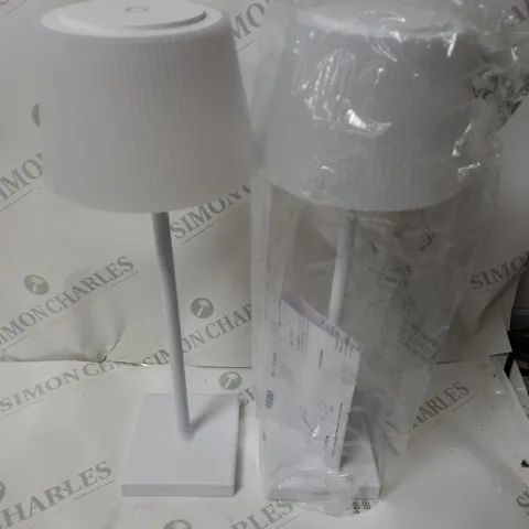 SFIXX SET OF 2 INDOOR OUTDOOR TOUCH TABLE LIGHTS - WHITE