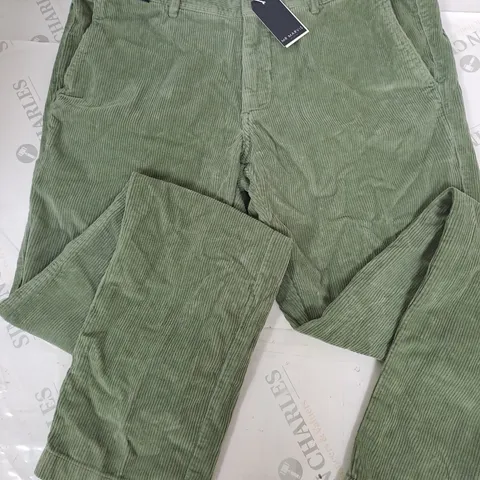 MR MARVIS THE CORDS GREENS TROUSERS - W34 L32