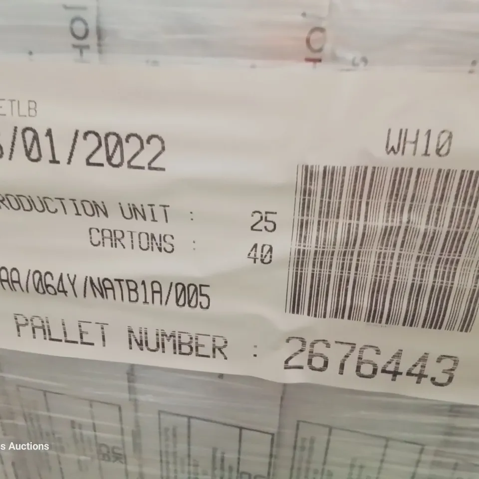 PALLET OF 40 × 5 PACKS OF JOHNSONS BRAND NEW NATURAL BEAUTY IVORY TILES EACH 597 × 297 × 10mm 
