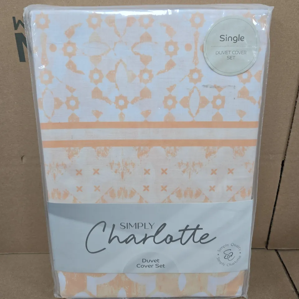 SIMPLY CHARLOTTE SINGLE DUVET COVER SET