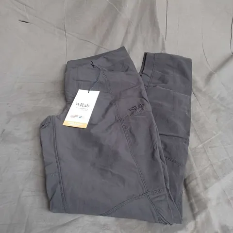 RAB WOMENS INCLINE LIGHT PANTS IN ANTHRACITE SIZE 8