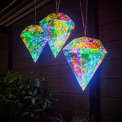 GARDEN STORIES LED DIAMOND TRIO LIGHT STAND