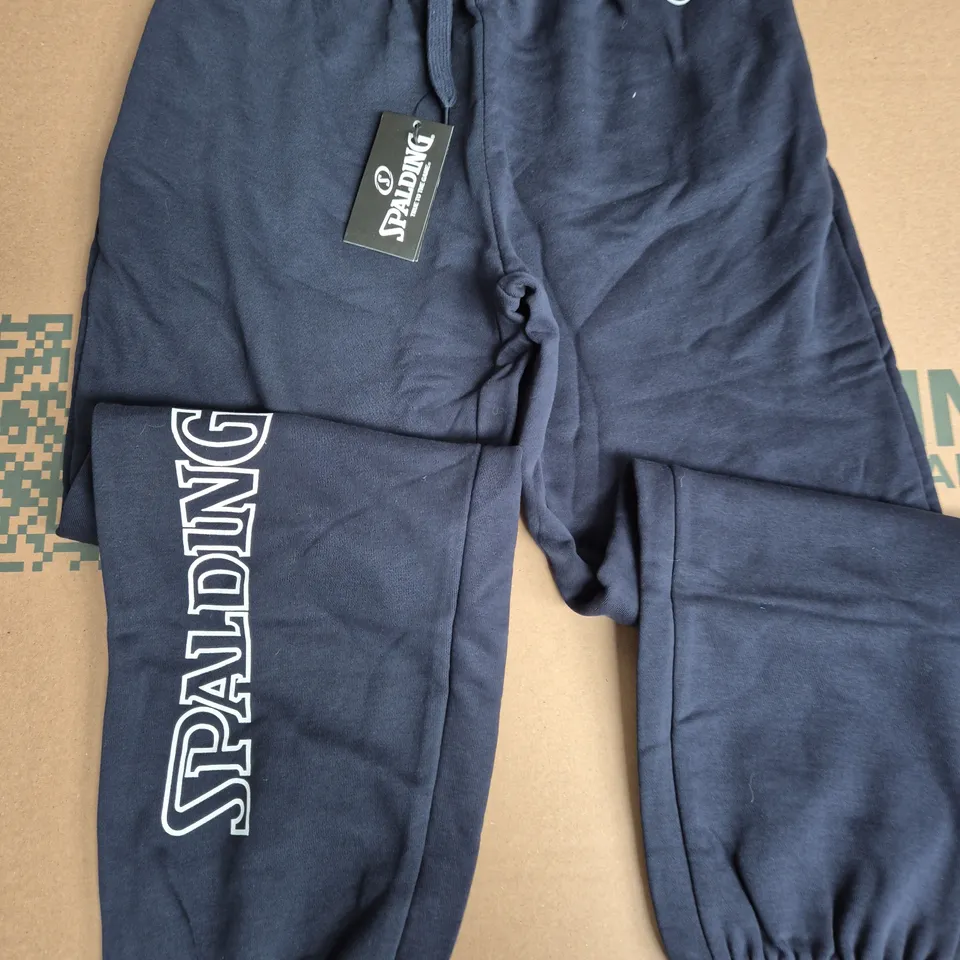 SPALDING NAVY SWEAT PANTS - 12/13 YRS