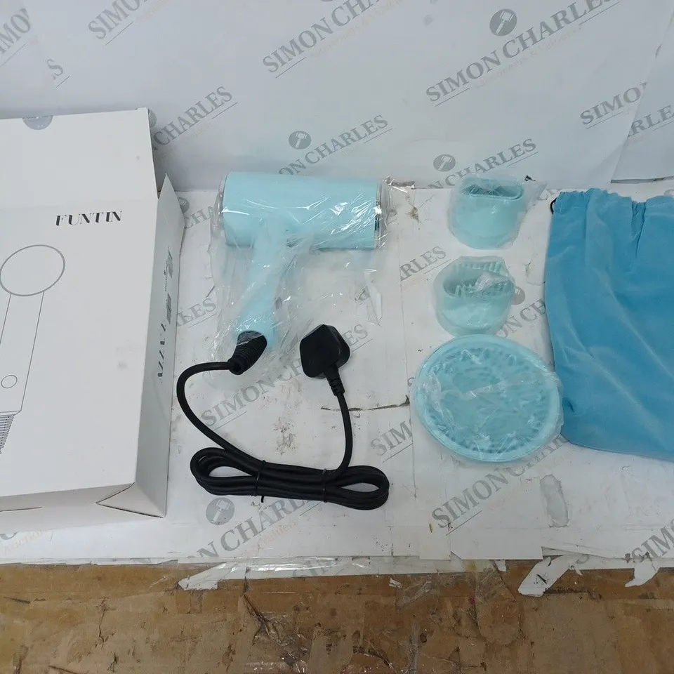 FUNTIN HAIR DRYER BLUE BOXED