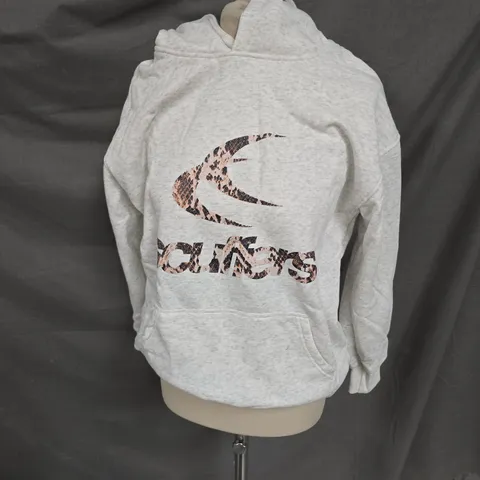 SCUFFERS HOODIE IN LIGHT GREY MELANGE