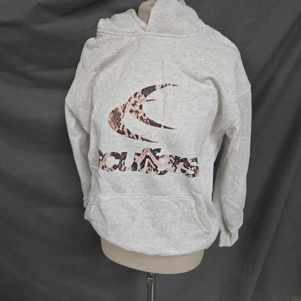 SCUFFERS HOODIE IN LIGHT GREY MELANGE