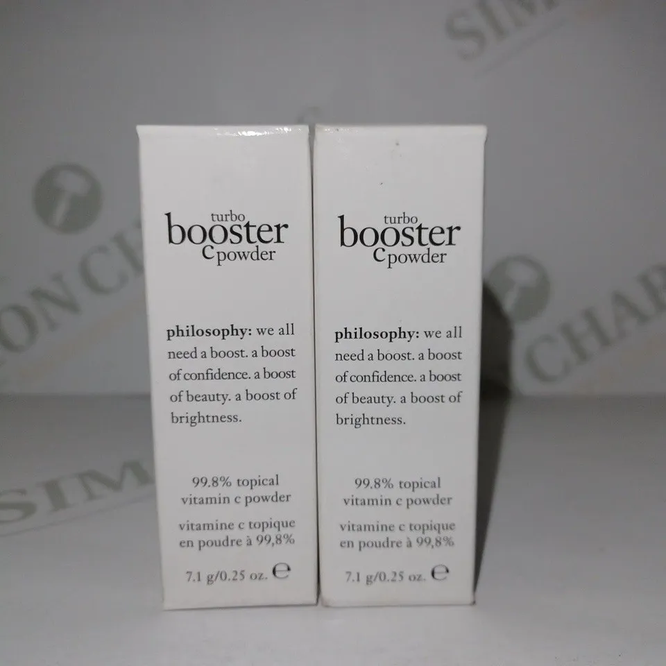 LOT OF 2 X 7.1G PHILOSOPHY TURBO BOOSTER VITAMIN C POWDER