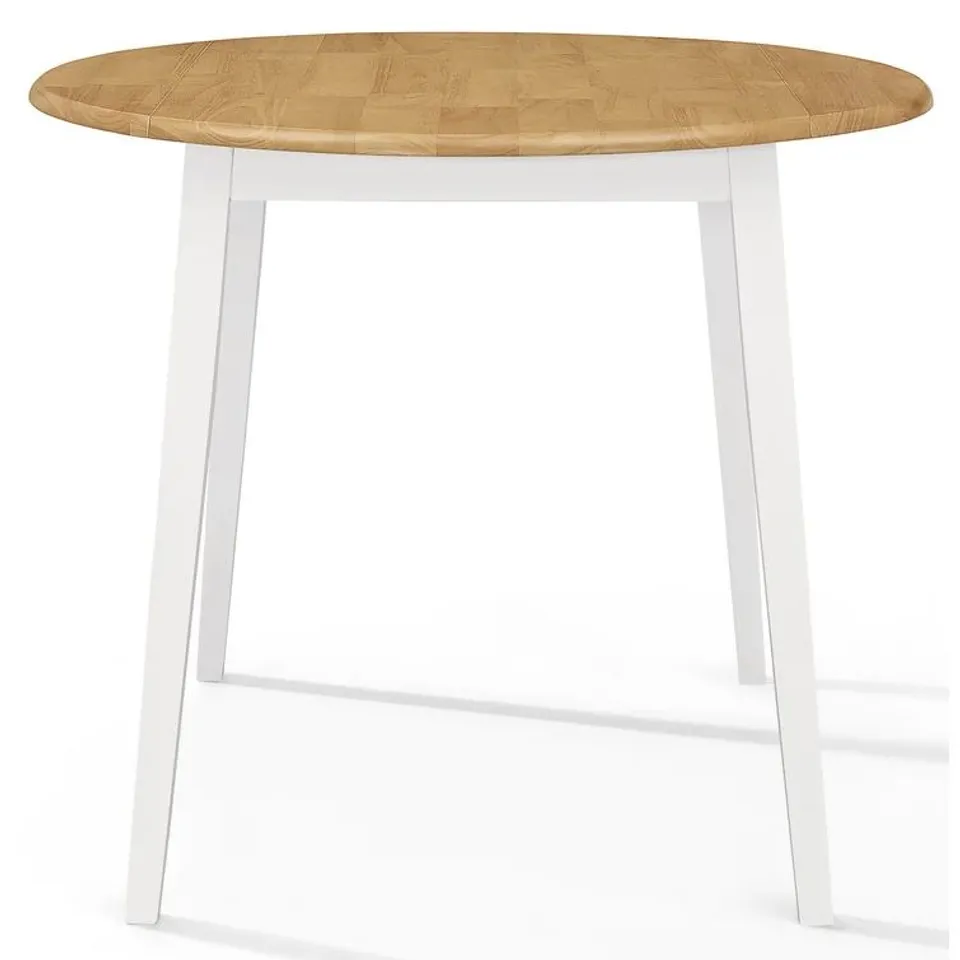 BOXED MCNIEL DROP LEAF SOLID WOOD DINING TABLE (1 BOX)