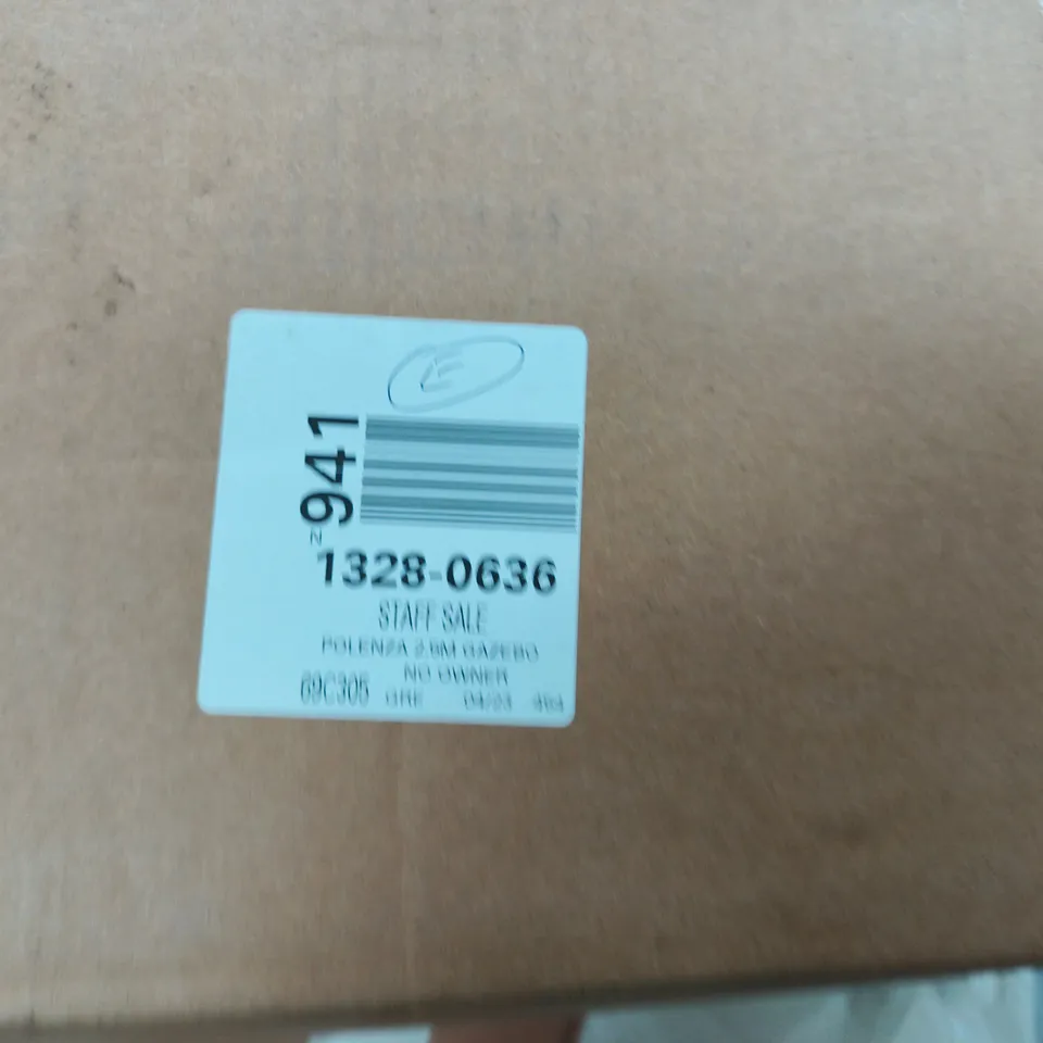 BOXED POLENZA 2.5M GAZEBO